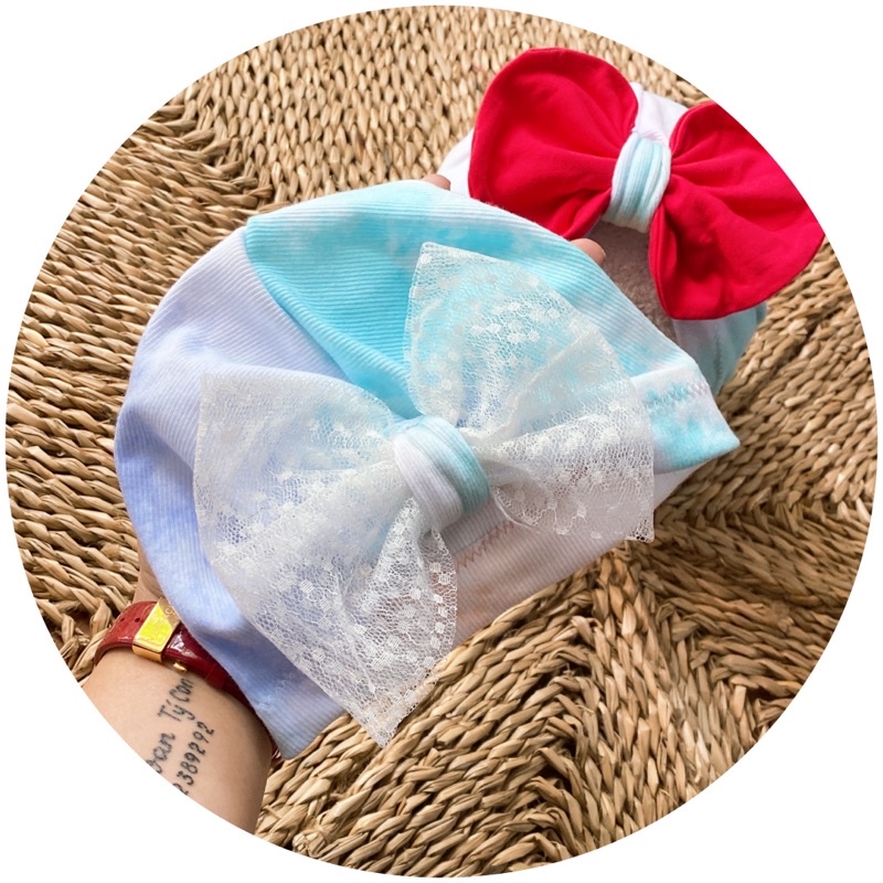mũ vải hoạ tiết loang( hàng hè 1 lớp)
