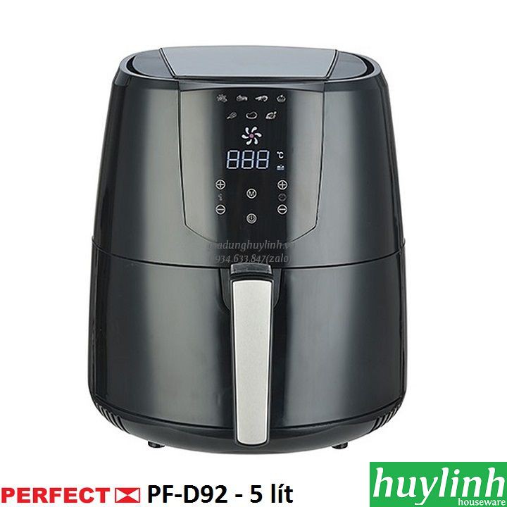 [Mã ELHAMS5 giảm 6% đơn 300K] Nồi chiên không dầu Perfect GLA768 - 5 lít