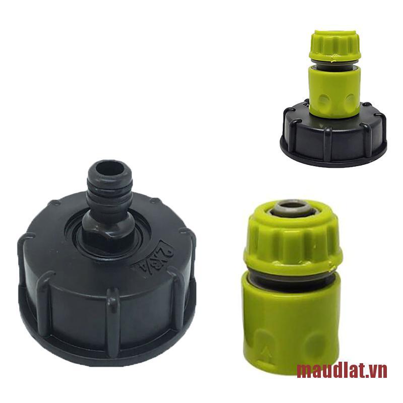 maudlat N\C 2pcs IBC Tank Adapter S60x6 to 4 Water Pipe Tap Cap Joint 1/2" Thread
