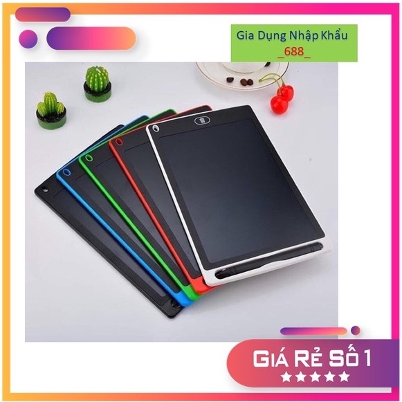 Bảng vẽ điện tử LCD Bảng Viết Tự Xóa Thông Minh, đồ họa đẹp kèm bút- Thúc Đẩy Tư Duy Sáng Tạo Cho bé, 8.5 inch