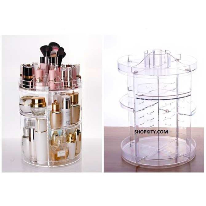 KỆ MỸ PHẨM TRỤ XOAY 360 ĐỘ (A1001)
