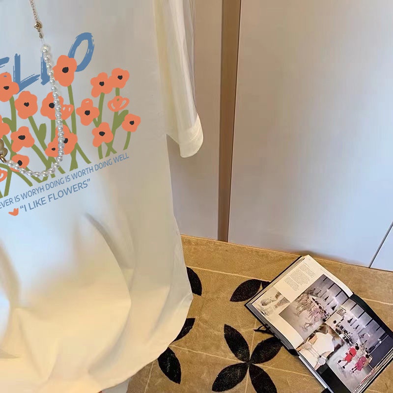 Áo Thun Tay Ngắn Dáng Rộng Thời Trang Mùa Hè Mới Cho Nữ