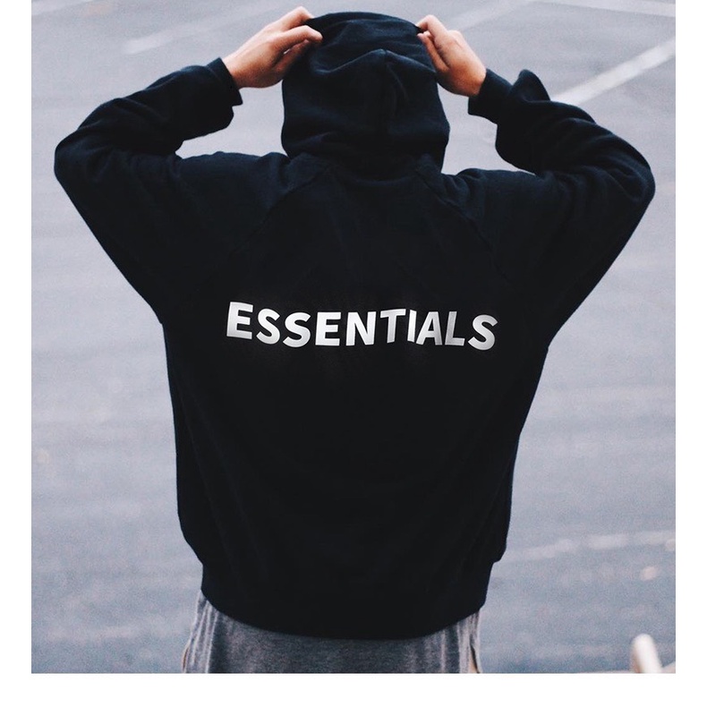 Áo Hoodie ESSENTIALS có mũ kéo khóa, áo nỉ dáng rộng unisex thời trang nam nữ cực sành điệu, phong cách thẻ thao KNK05