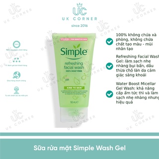 [Bill UK] Sữa rửa mặt Simple Wash Gel