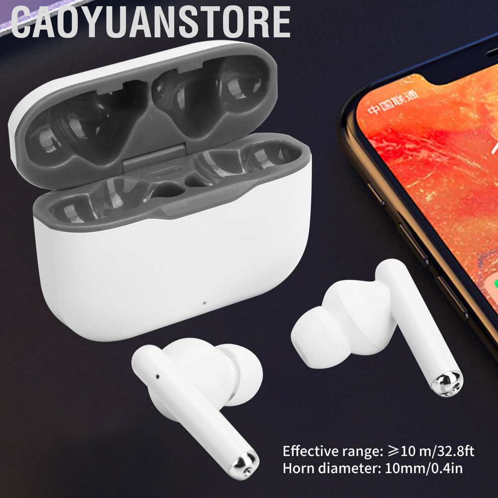 Caoyuanstore True Wireless Bluetooth 5.0 Earphone Waterproof Sports Noise Reduction Dual Stereo Earplug