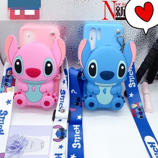 Ốp Điện Thoại Hoạt Hình Stitch Có Dây Đeo Cho OPPO A16 F1S A59 A57 A39 A3S A5S A12 A12E A1K A15 A15S A53 A54 A73 A31 2020 A71 A16K