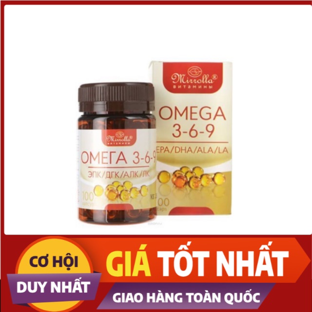 Viên uống Omega 369 Mirrolla Nga 100 viên