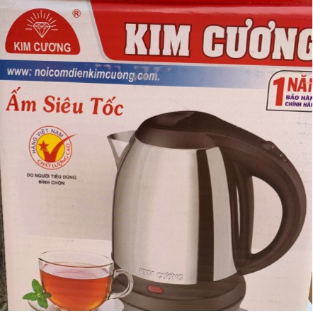 ấm siêu tốc kim cương (inox)