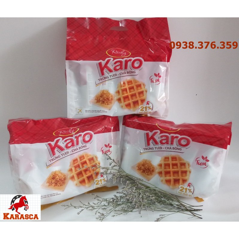 Bánh tươi Richy Karo trứng tươi chà bông Set 10 bánh/24 Bánh