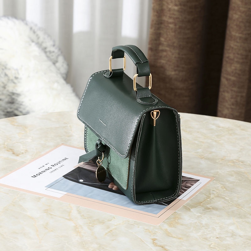 Túi đeo vai hình vuông cỡ nhỏ thiết kế đơn giản phong cách Hàn Quốc thời trang tùy chọn màu sắc dành cho nữ