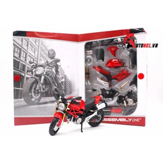 MÔ HÌNH LẮP GHÉP DUCATI MONSTER 696 RED 1:12 MAISTO 6016