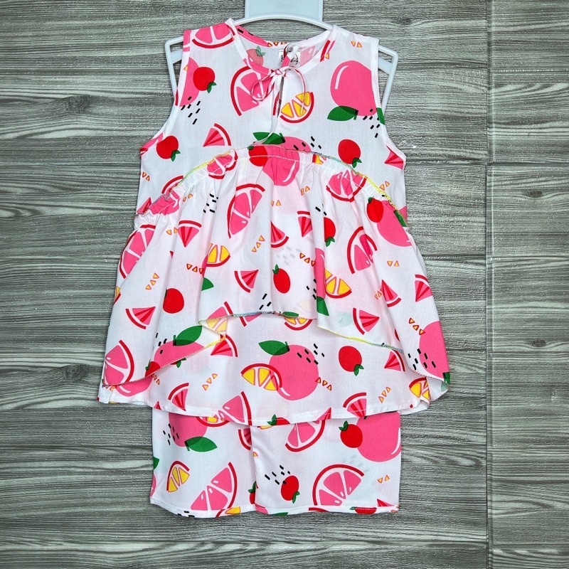 Bộ tole lanh bé gái lửng size 9-37kg