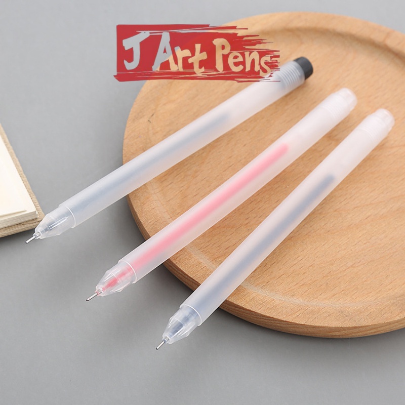 Bút Gel Ngòi Kim Resun Mực Đen Xanh Đỏ Đẹp Nhanh Khô Bút Bi Viết Văn Phòng Ngòi 0.5mm
