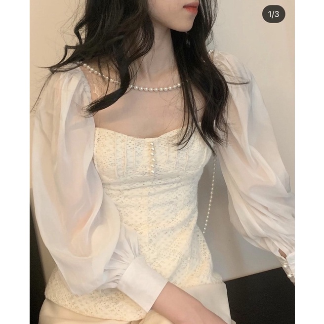 Pass áo ninetofive erica blouse size S new