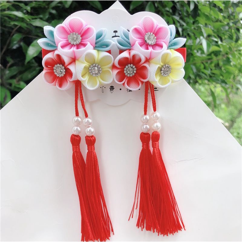 Kẹp tóc kanzashi 03
