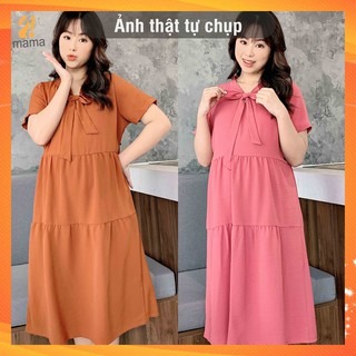 Đầm bầu / váy bầu / đầm bầu đẹp dự tiệc công sở / váy bầu suông đẹp 2MAMA V08