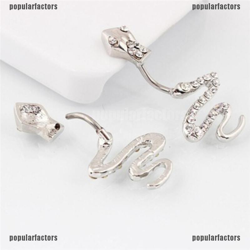 Khuyên Rốn Hình Rắn Bằng Thép Không Gỉ Thời Trang