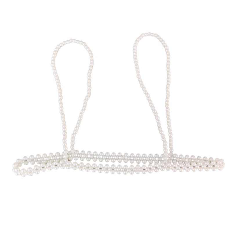 Vòng cổ Bodychain Đính Ngọc Trai Nhân Tạo Thời Trang