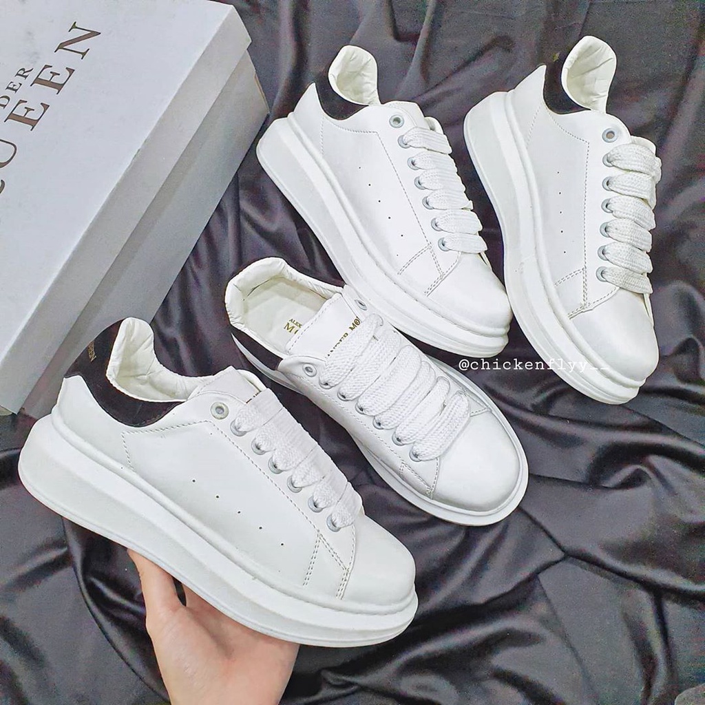 Giày MCQ độn đế gót nỉ bản cao cấp