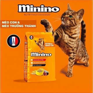 Thức ăn hạt khô minino vị cá ngừ cho mèo mọi lứa tuổi 480g