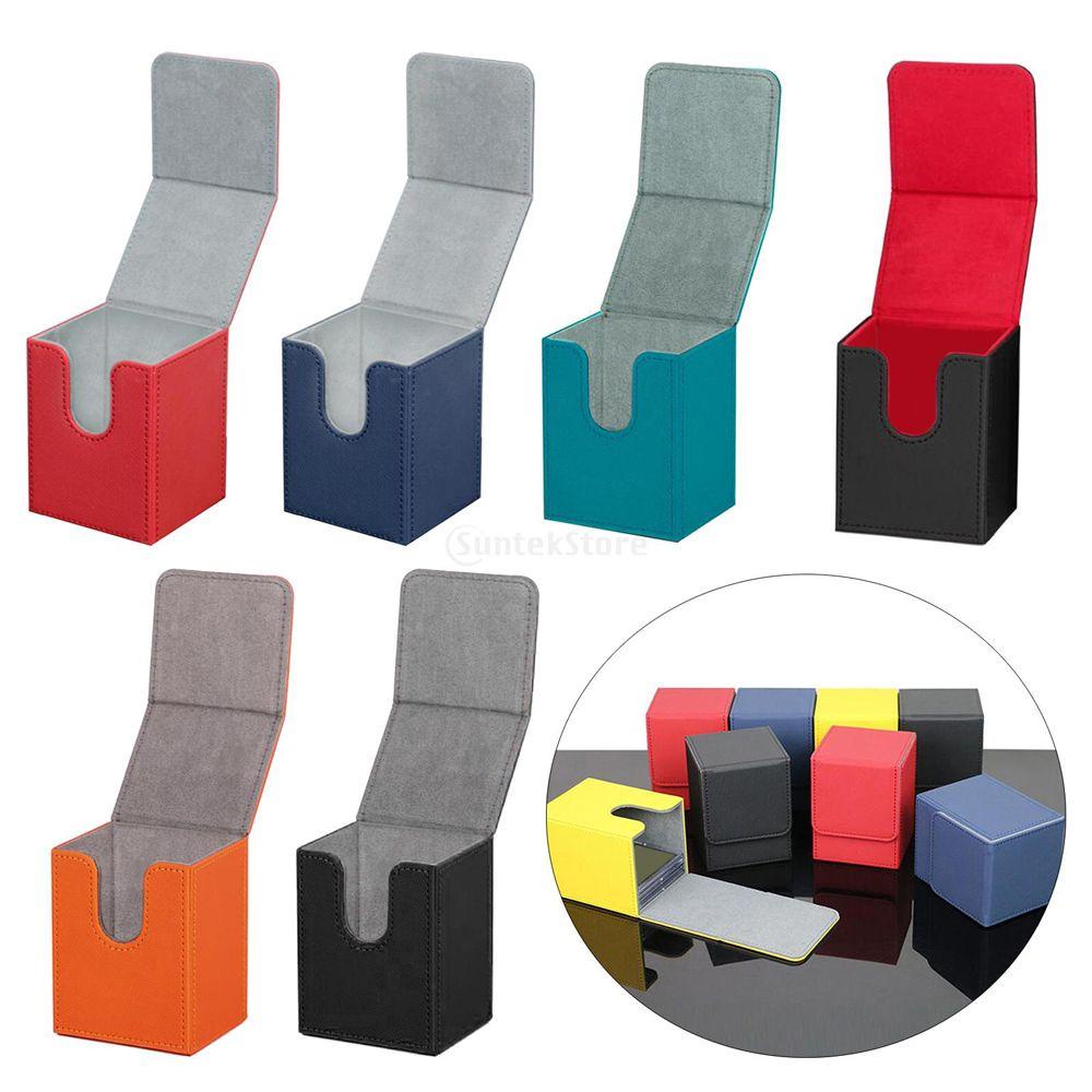 Hộp Đựng Thẻ Bài Trò Chơi Bằng Da PU 100+ Ngăn Chứa Nhiều Màu Sắc