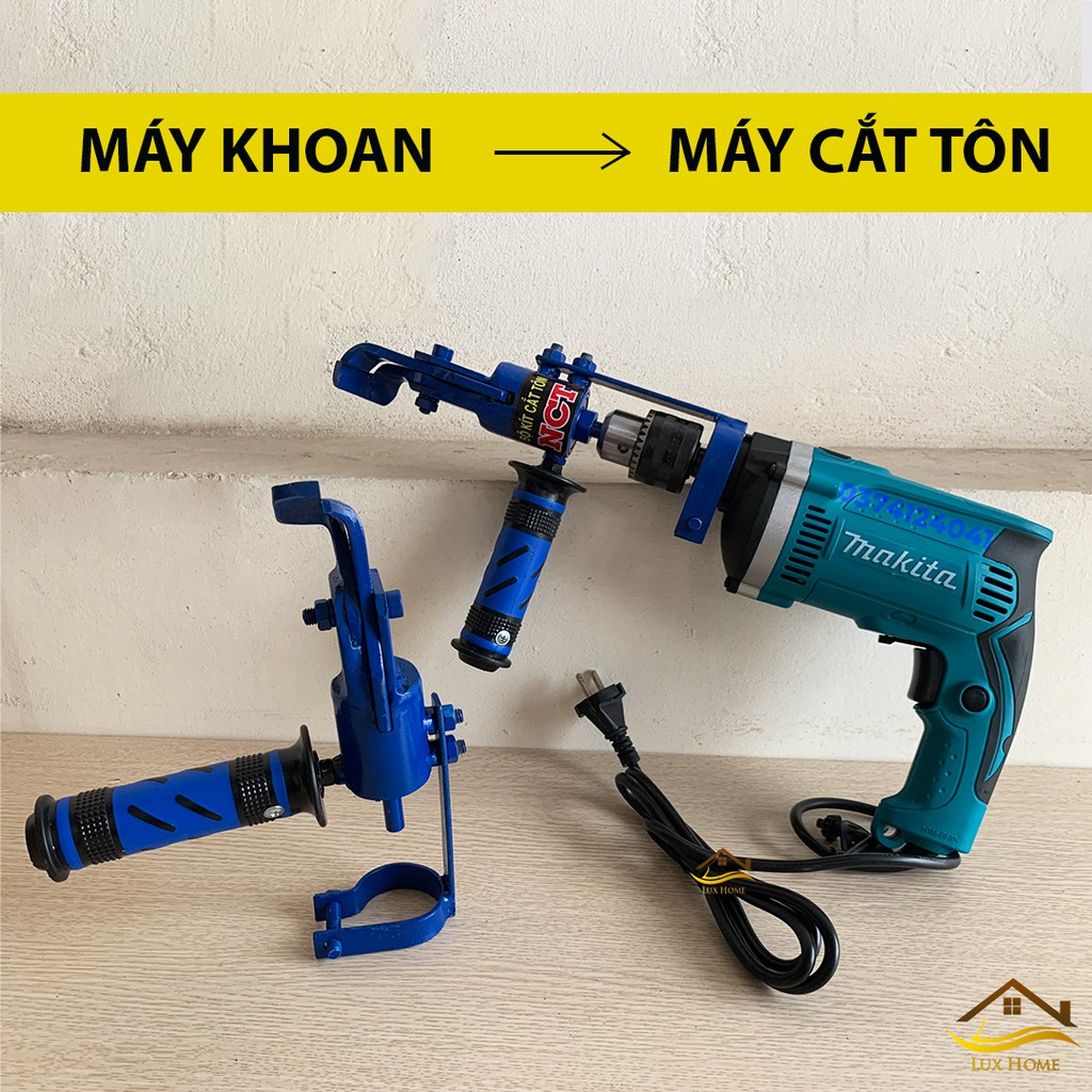 [COMBO] Máy khoan MAKITA HP1630 + Lưỡi cắt tôn - Chuyển đổi máy khoan thành máy cắt tôn - Khoan, đục - Cắt tôn, cắt sắt