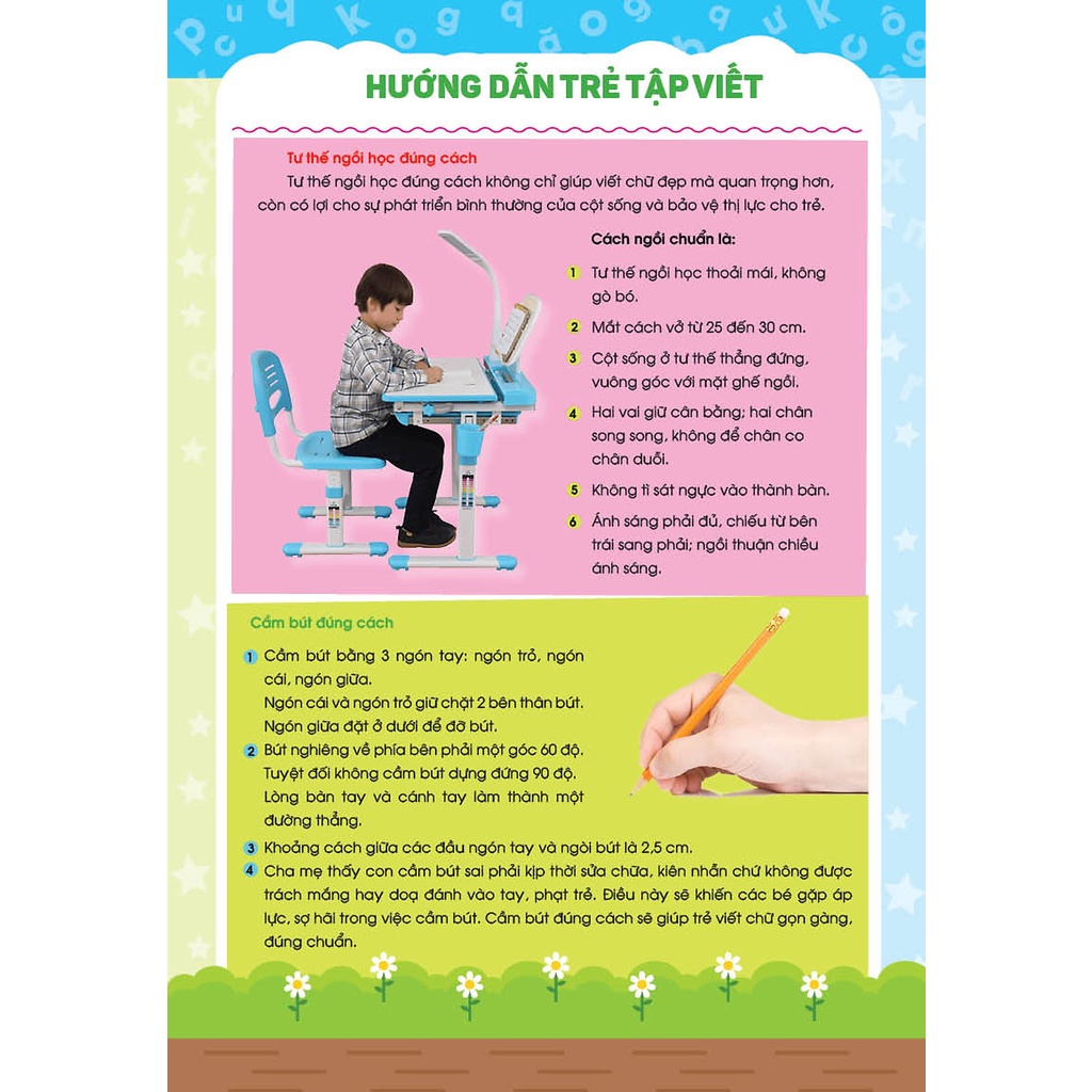 Sách tập viết cho bé - Tâm thế và hành trang vào lớp 1 - Bé khởi đầu Tập viết