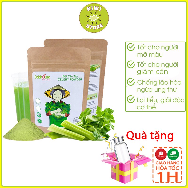 Bột cần tây giảm cân nhanh an toàn, bột cần tây sấy lạnh nguyên chất organic DalaHouse