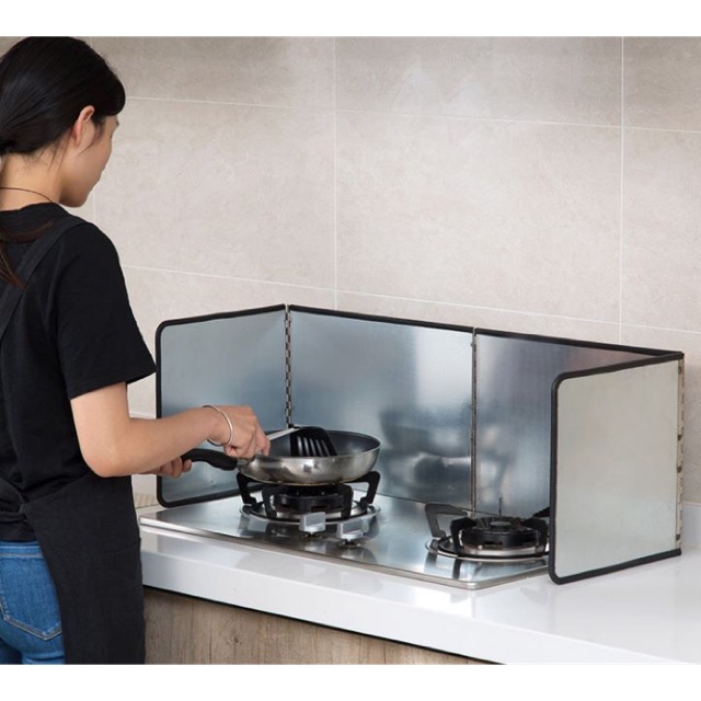 Tấm chắn dầu mỡ đôi ( kễm mạ bạc )