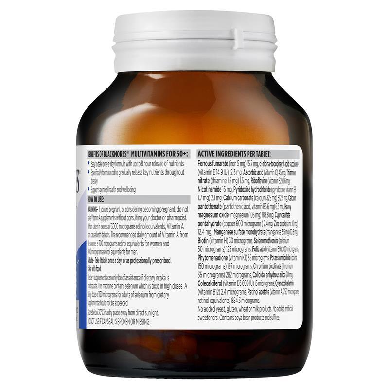 Viên Vitamin Tổng Hợp Dành Cho Người Từ 50 Tuổi - Blackmores Multivitamins For 50+