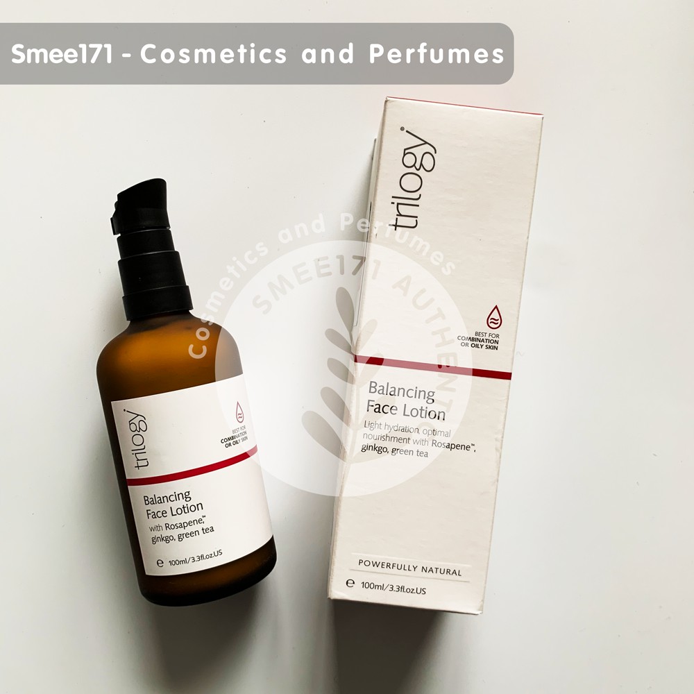 trilogy balancing face lotion