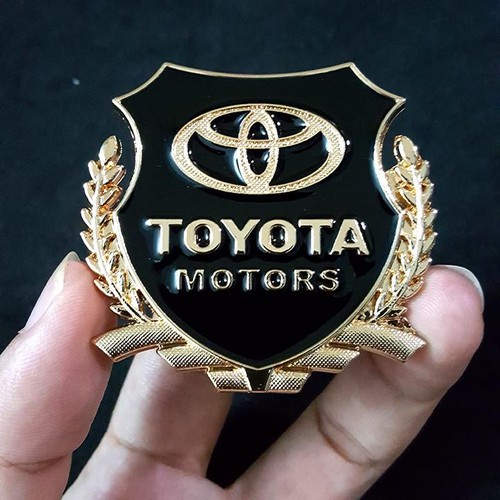 Logo dán xe ô tô bông lúa, huy hiệu LOGO Ô TÔ các hãng trang trí