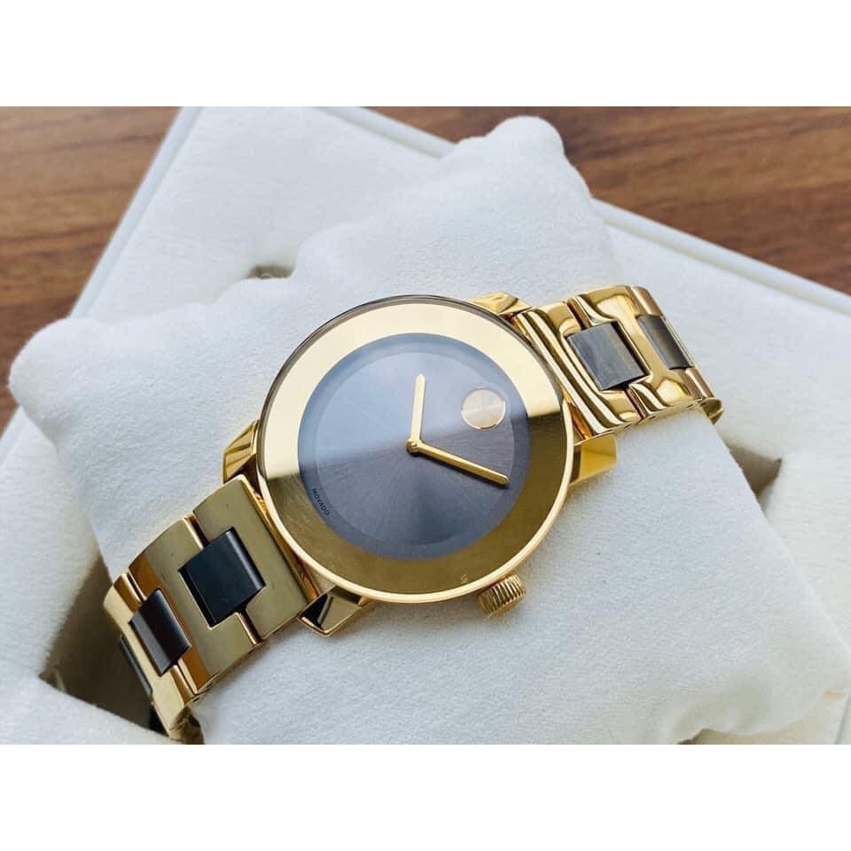 ĐỒNG HỒ NỮ MOVADO BOLD GREY SUNRAY YELLOW GOLD 3600338