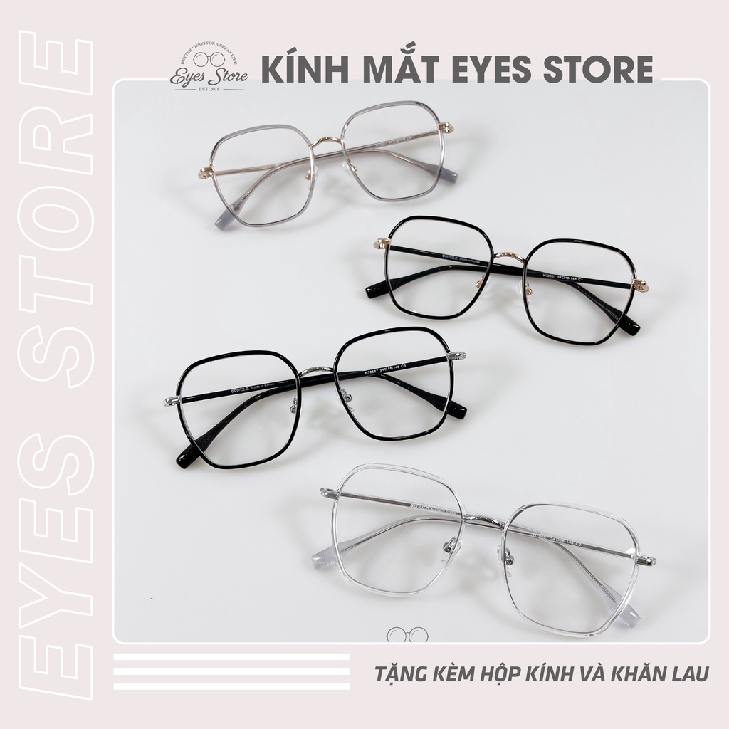 Gọng Kính Cận Nam Nữ EYESSTORE 70687 - Nhựa Lõi Thép