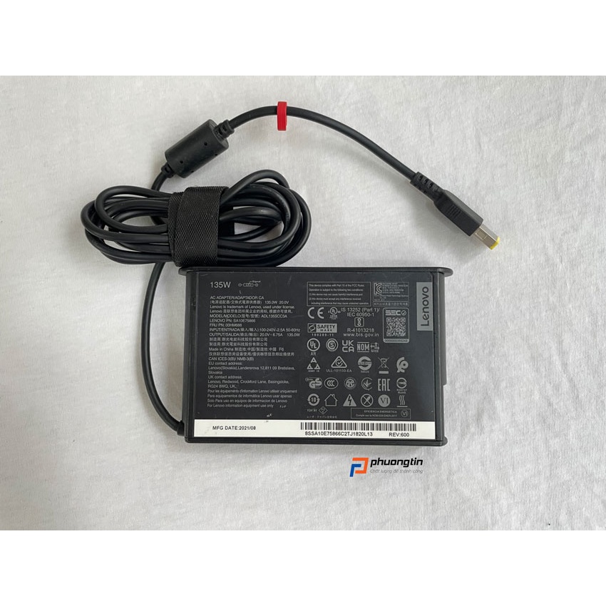 Sạc Lenovo 135w 20v 6.75a đầu vuông usb Lenovo Y700 Y40 Y50 Y70