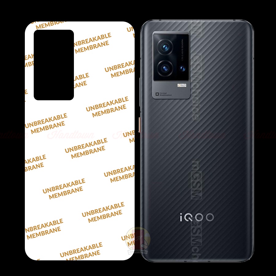 PPF Vivo Iqoo 8 8 Pro Bảo Vệ Máy Màn Hình Mặt Lưng Chống Xước Chống Vân Bụi Bẩn Va Đập Cao Cấp Handtown