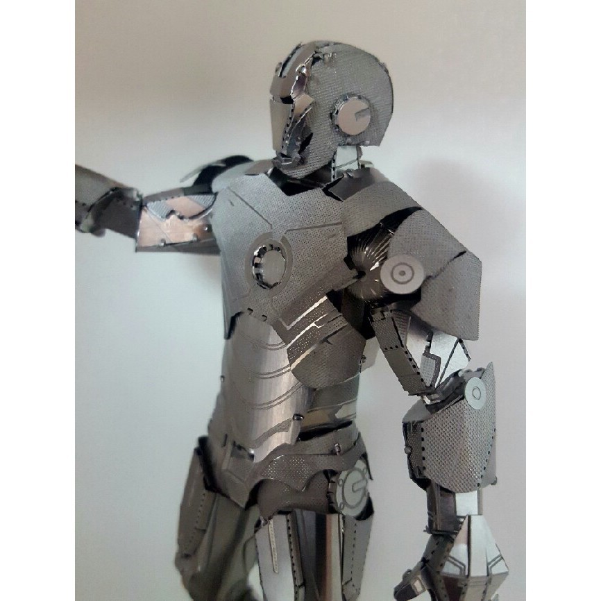 Mô Hình Lắp Ghép 3D Kim Loại Tự Ráp Iron Man Bạc - Chưa Lắp
