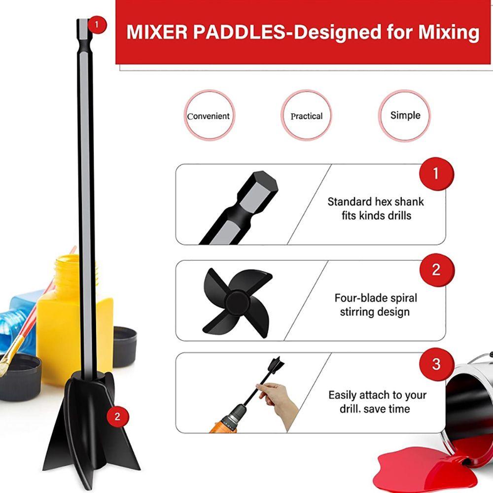 Bộ 4 Thanh Khuấy Bằng Epoxy Có Thể Tái Sử Dụng Cho Máy Khoan