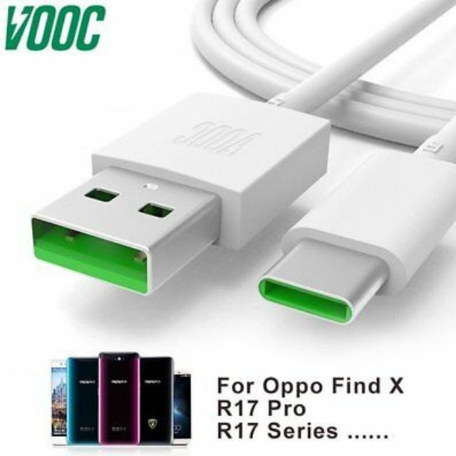 [Chính Hãng] Cáp Sạc Nhanh VOOC Type C Cho Oppo Find X, R17, R17 Pro...