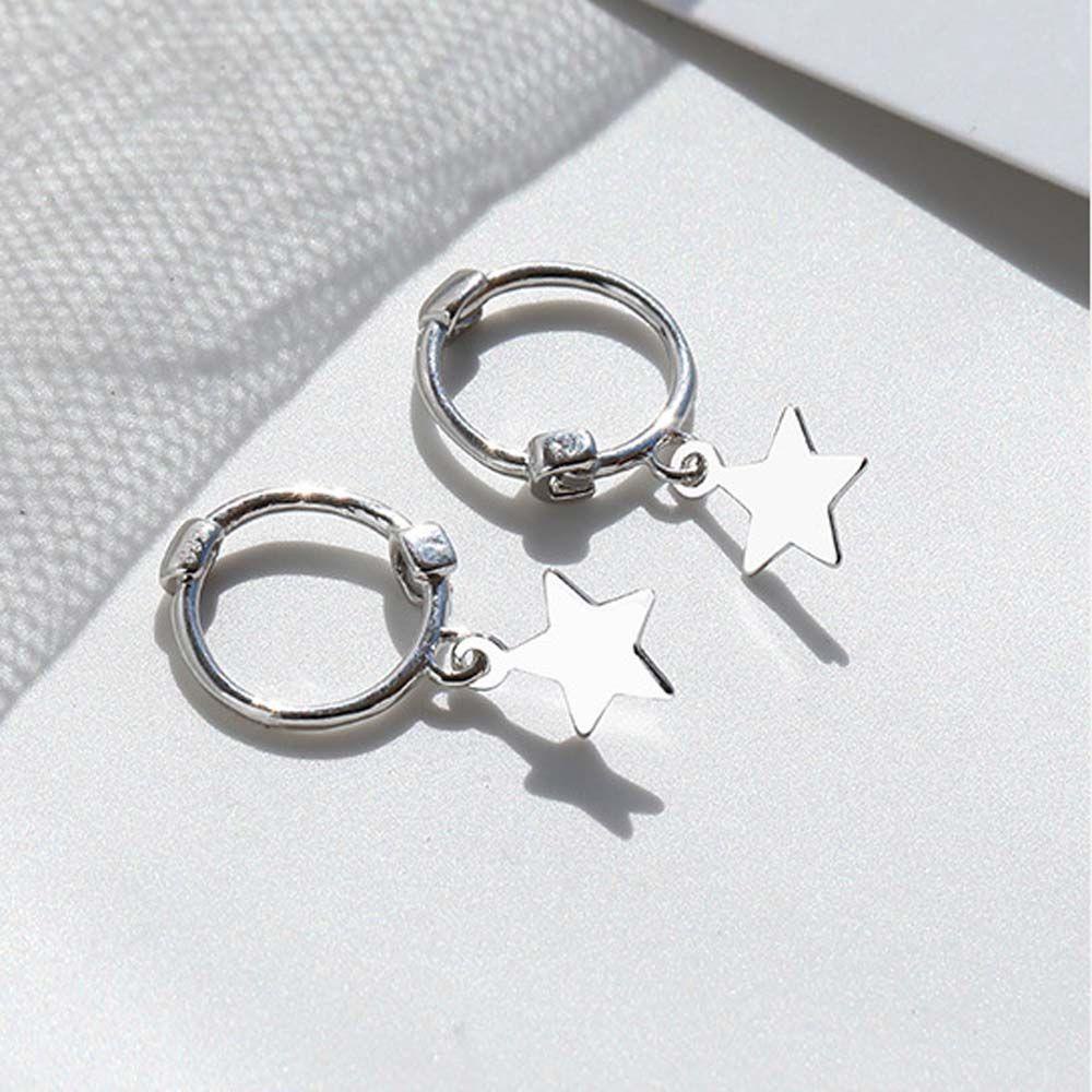 Bông Tai Dáng Dài Hình Thánh Giá / Ngôi Sao / Trái Tim Thời Trang Cho Nam Và Nữ