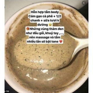 100gram bột cám gạo cà phê (cám gạo cafe) Handmade