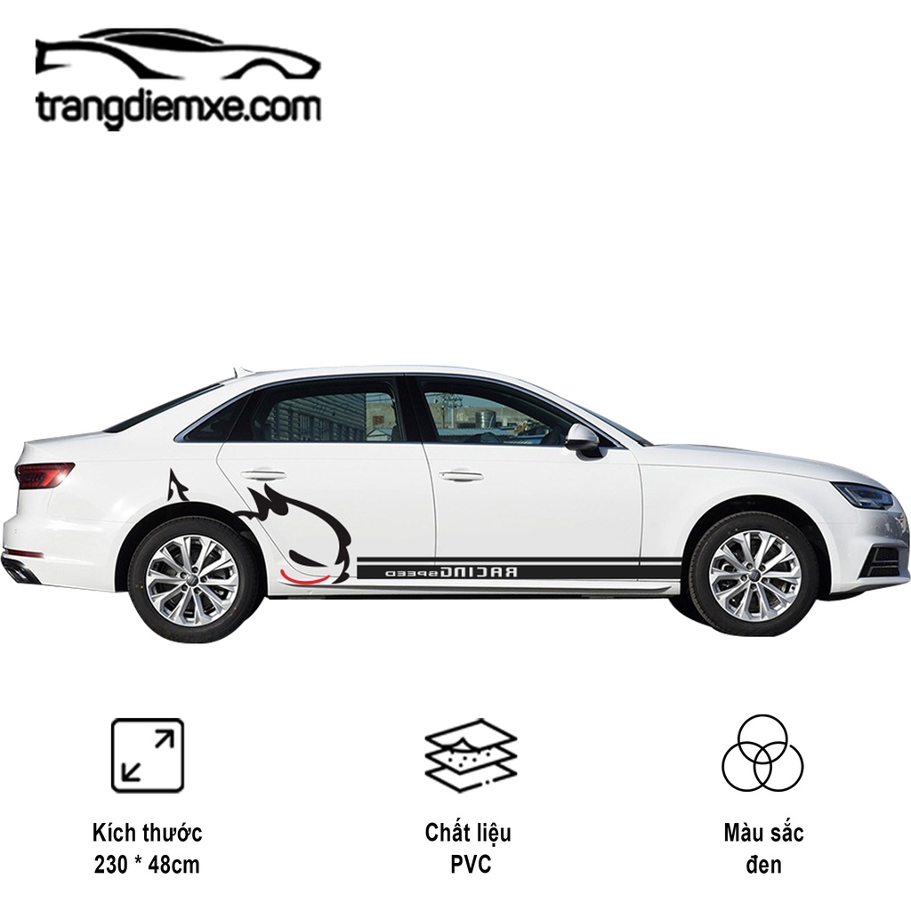 Decal Dán Xe Hình Thỏ Y35 Hình Dán Đầy Cá Tính Trangdiemxe
