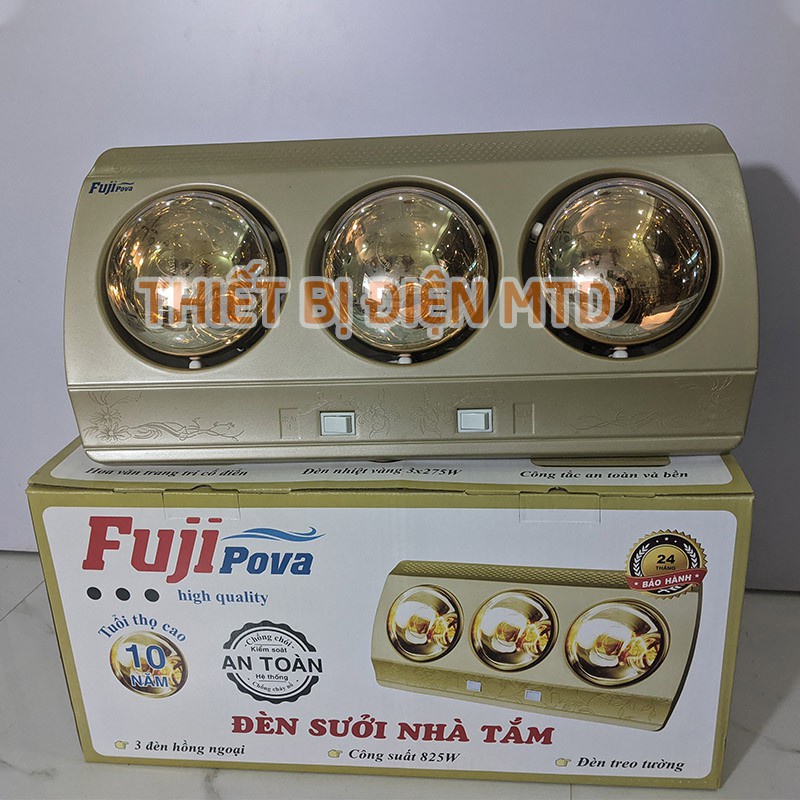 [Xả hàng]Đèn sưởi nhà tắm 3 bóng Fuji Pova [xưởng sản xuất]