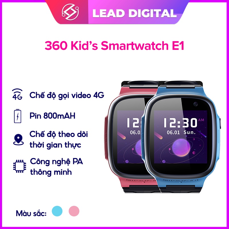 Wearable 360 E1- Đồng hồ thông minh định vị trẻ em