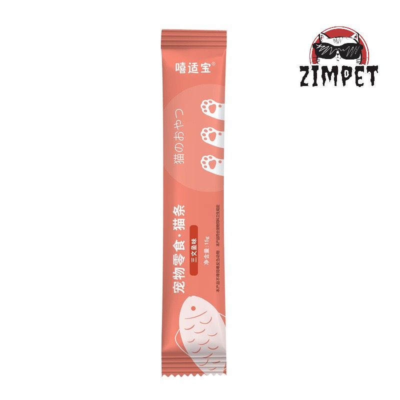 Súp thưởng cho mèo Catsnack dạng thanh lẻ 15gr - Súp thưởng cho mèo thơm ngon bổ dưỡng - Đồ ăn vặt cho mèo - Zimpet