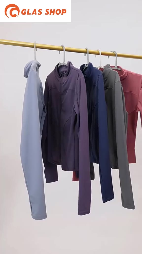 Áo Khoác Tập Gym Nữ GLASSHOP Áo Khoác Thể Thao Chống Nắng Khóa Kéo | BigBuy360 - bigbuy360.vn