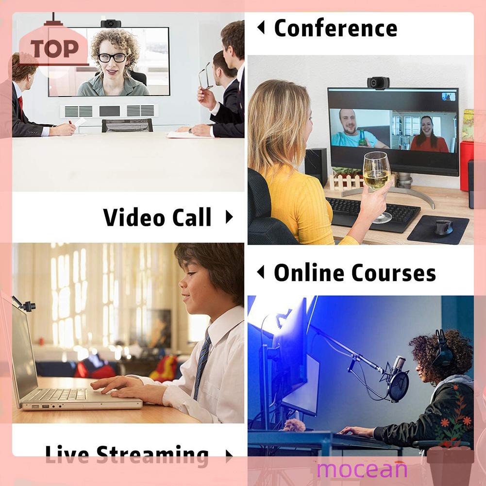 Mocean Computer Web Camera HD Live Broadcast 1080P Drive Free Online Class Cam