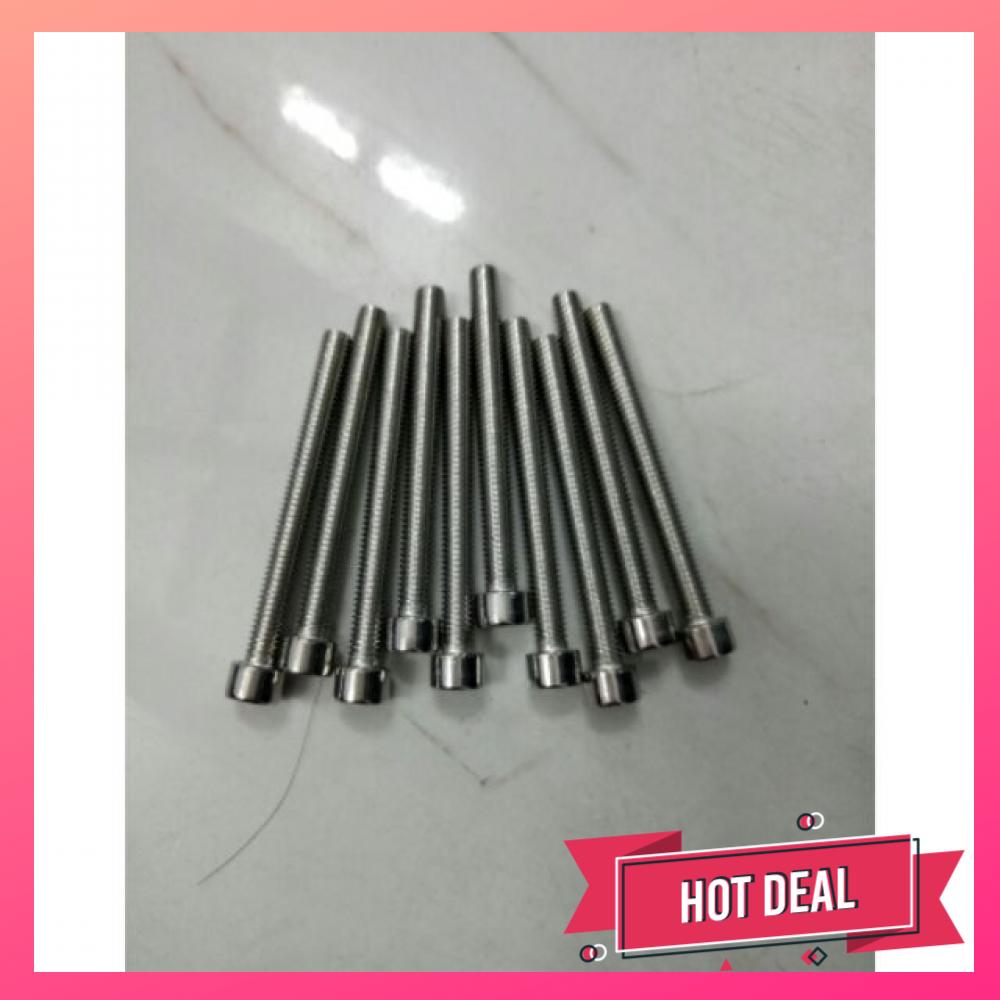 10 ỐC INOX DÀI 6CM ỐC 5MM