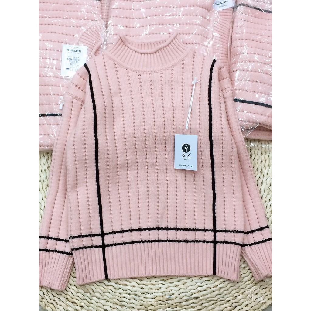 Áo len bé gái phối bèo size đại 8-12 tuổi