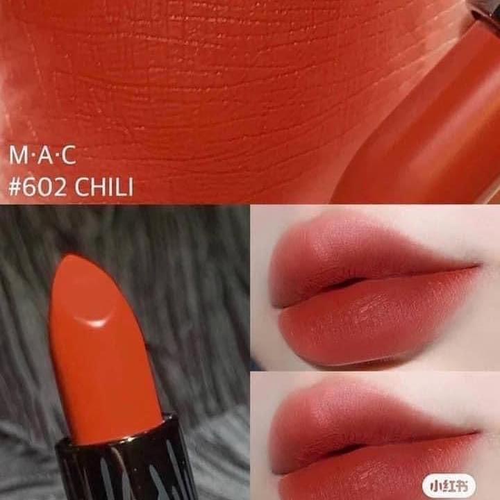 Son thỏi M.A.C Chili 602 + 6% shopee